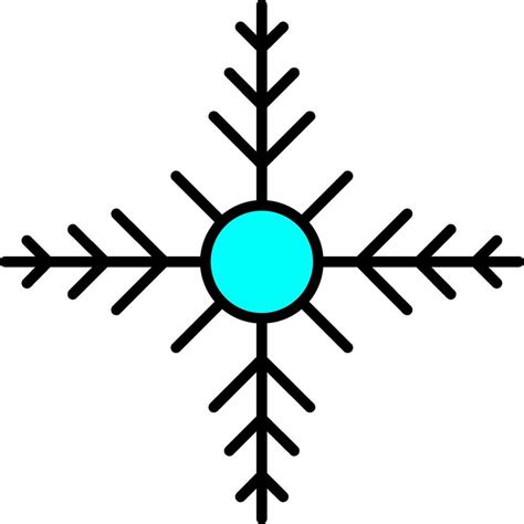 Snowflake Line Filled Icon 36738442 Vector Art At Vecteezy