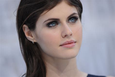 Alexandra Daddario Blue Eyes Women Brunette Face Women Indoors