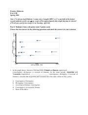 PRACTICE MT1 Pdf Practice Midterm Ecn 111B Spring 2022 Note I Ve