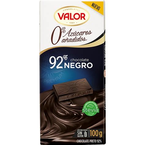 Comprar chocolate negro 92 0 azúcares añadidos edulcorado con stevia