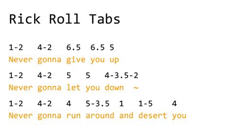 [Tabs] Rick Roll Tabs *WIP* : r/stylophone