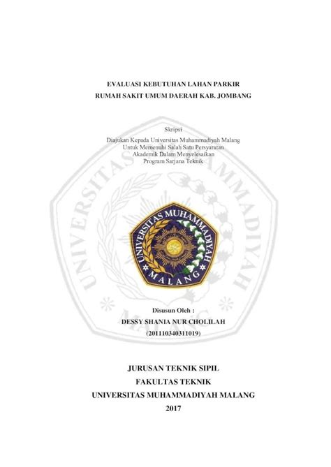 Pdf Jurusan Teknik Sipil Fakultas Teknik Eprints Umm Ac Id