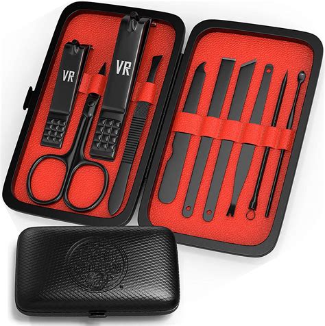 Viking Revolution Manicure Set For Men Mens Nail Care Kit With Nail