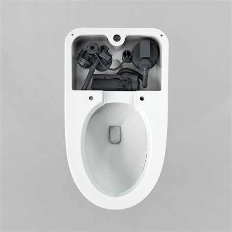 Modern Siphon Jet Toilet Concealed Tank Flush Toilet with Toilet Seat ...