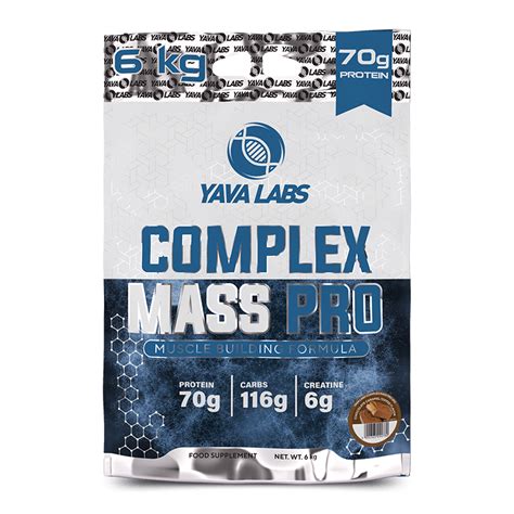 Yava Labs Complex Mass Pro Chocolate Caramel Toffee 6kg Protein Malta