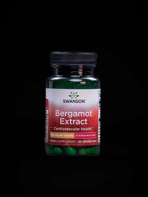 Swanson Bergamot Extract 500 Mg 30 Kapslí Swaglift Com