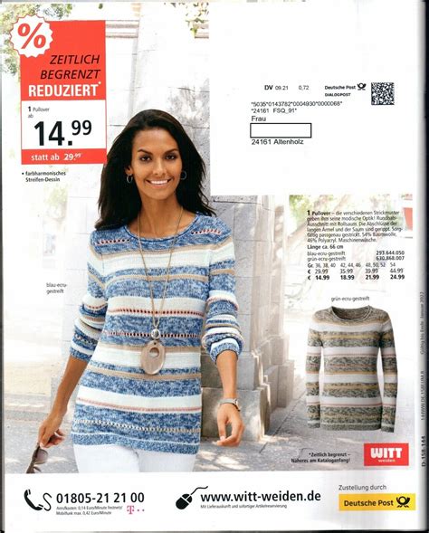 WITT Weiden Katalog Herbst Winter 2021 Mode Katalog 138 Seiten EBay