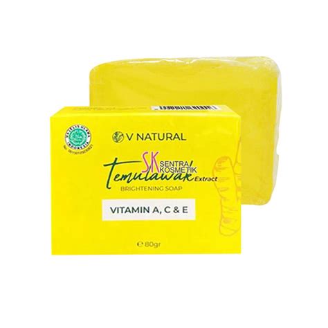 V Natural Sabun Temulawak Brightening Soap Vnatural Gr Lazada