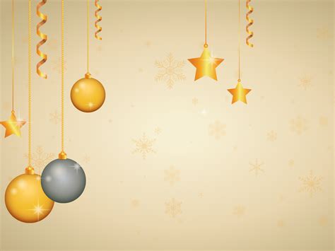 Yellow Christmas Stars Powerpoint Templates - 3D Graphics, Christmas ...