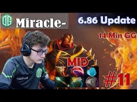 Miracle Ember Spirit Midlane Pro Gameplay Min Gg Dota Mmr