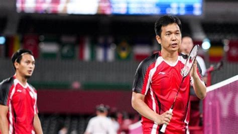 Sedang Berlangsung Badminton Olimpiade Tokyo 2020 Ahsan Hendra Lawan