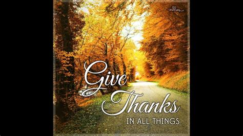 Give Thanks To The Lord Message David Peng