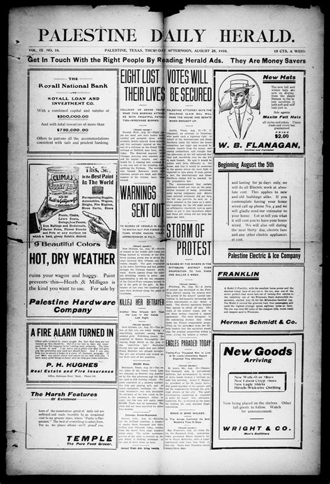 Palestine Daily Herald (Palestine, Tex.), Vol. 9, No. 16, Ed. 1