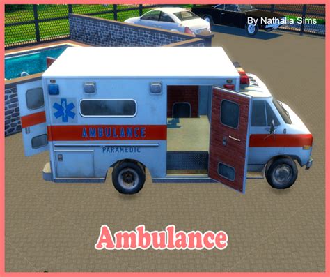 My Sims 4 Blog: Ambulance by NathaliaSims