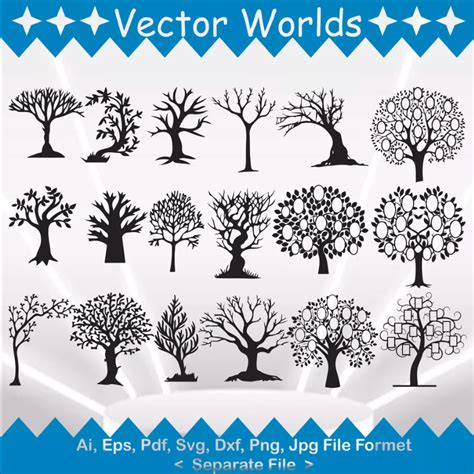 Family Tree svg, Family Trees svg, Family, Tree, SVG, ai, pd | Inspire ...