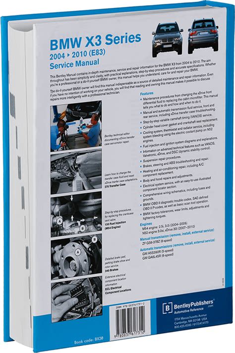 Back Cover Bmw X E Repair Information Bentley