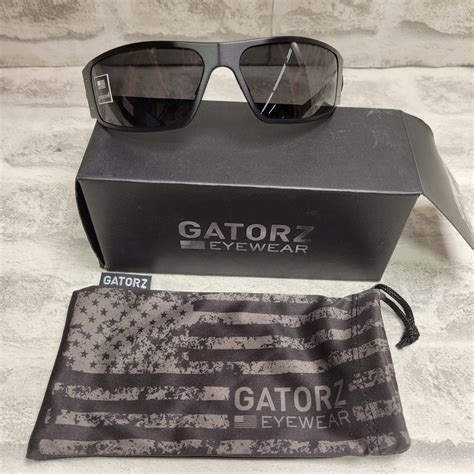 Gatorz Magnum Tactical Hand Crafted Military Sunglasses Blackout Fra