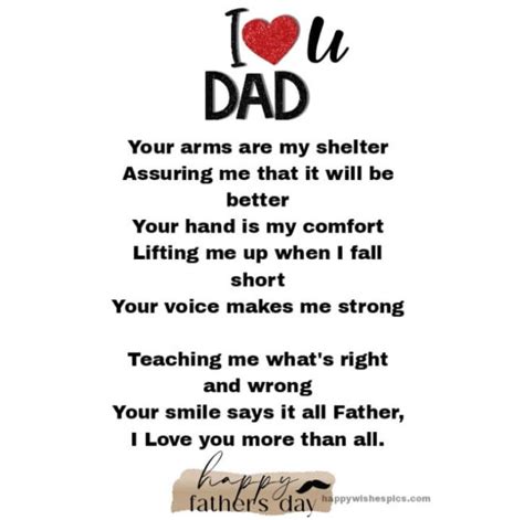 Happy Father’s Day Poems In English Happy Wishes