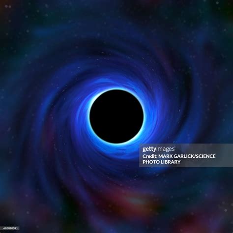 A Black Hole Warping The Space Around It High Res Vector Graphic