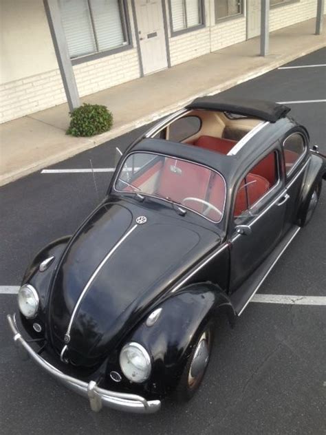 1960 Volkswagen Bug Ragtop Vw Sunroofbeetle 19591961 Oval 1600