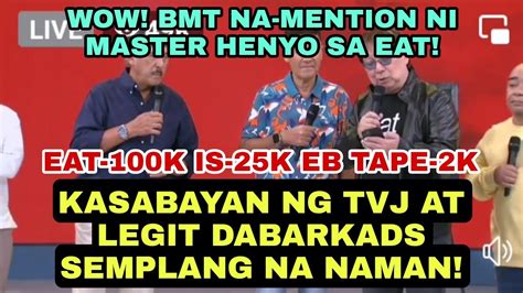 Kasabayan Ng Tvj At Legit Dabarkads Semplang Na Naman Namention Tayo