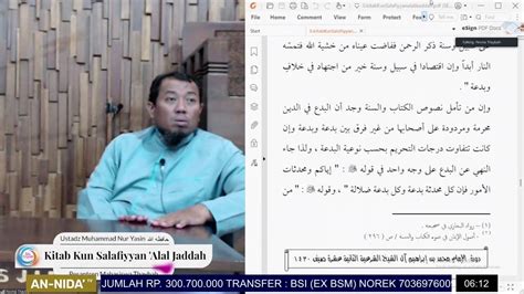 Ustadz Muhammad Nur Yasin Kun Salafiyan Ala Jaddah YouTube