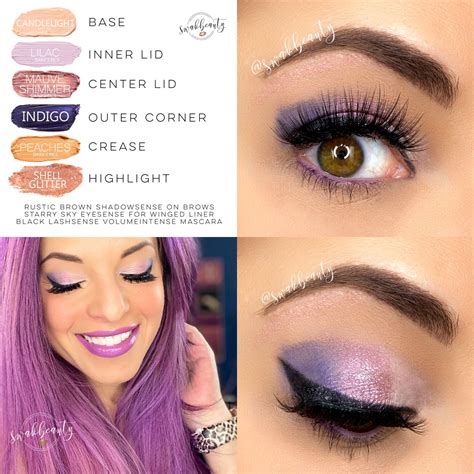 Violet Pop Shadowsense Eye Look Senegence Makeup Purple Eye Makeup