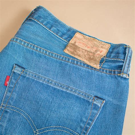 Levi Jeans Straight Zip Fly Blue Vintage Unisex Etsy