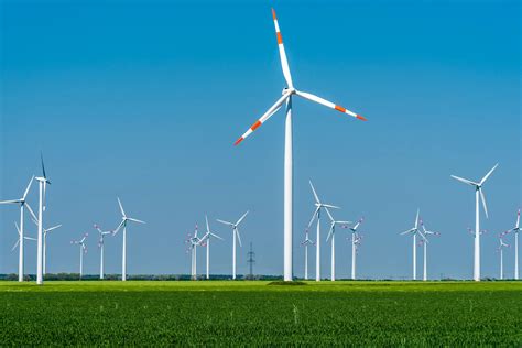 Modern Wind Turbines On A Sunny Day Ukxpmj3 Firestone