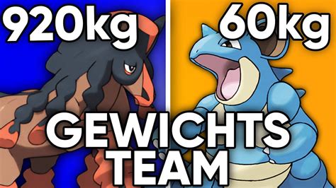 POKEMON TEAM aus EINER GEWICHTSKLASSE BAUEN dann KÄMPFEN WIR gegen