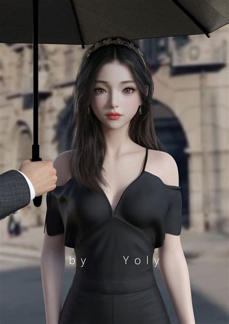 배경 화면 Cgi 디지털 아트 아시아 사람 Yoly 여자들 긴 머리 흑발 치마 1500x2121