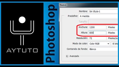 Definir Las Medidas De Una Nueva Imagen En Photoshop Youtube