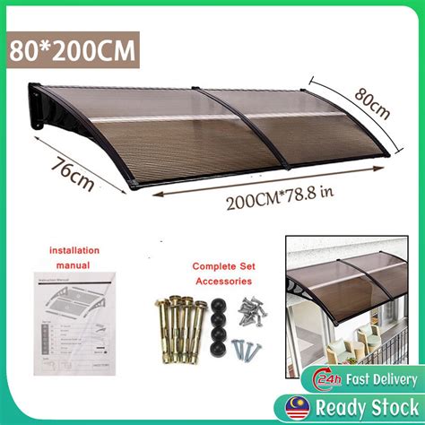 Window Door Awning Canopy Sizes Upf Polycarbonate Entry Window