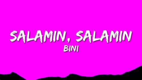 Bini Salamin Salamin Lyrics Youtube Music