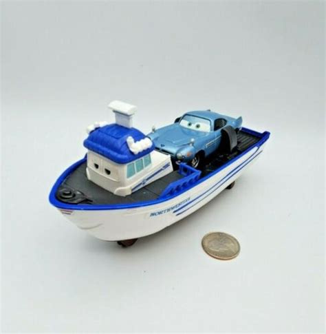 Disney Pixar Cars 2 Quick Changers Deluxe Crabby Boat Spy Diecast Metal