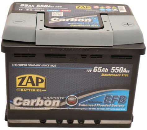 ZAP Carbon EFB 65Ah 550A Acumulator Auto Preturi