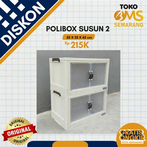 Jual Lemari Plastik Polibox Susun Polybox Napolly Tempat