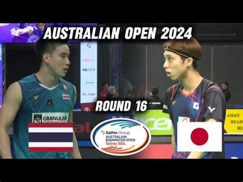 Kantaphon Wangcharoen Vs Kodai Naraoka Australian Open 2024 Badminton