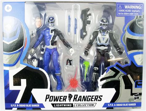 Power Rangers Lightning Collection - S.P.D. B-Squad Blue Ranger & S.P.D ...