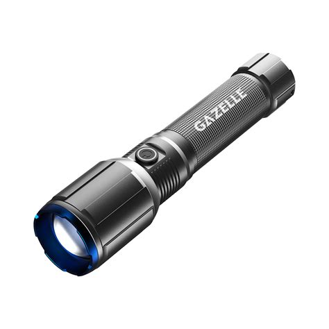 AABTools | GAZELLE G80389 Rechargeable LED Torch Light, 2500 Lumen, IP54, with 2x D Batteries