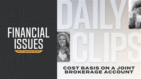 Joint Brokerage Account Cost Basis Youtube