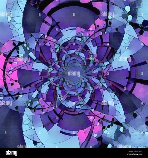 Abstract Circles Fractal Optical Illusion Stock Photo Alamy