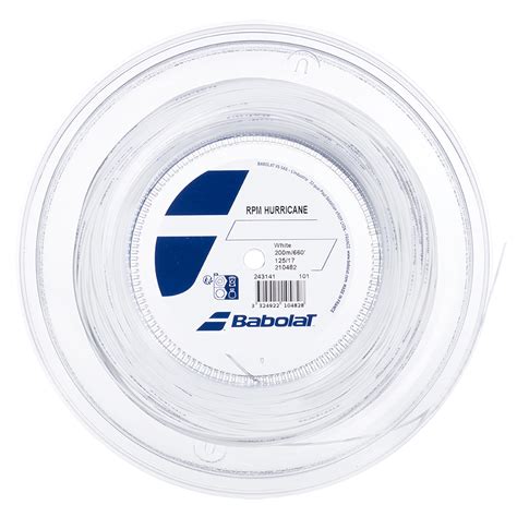 Babolat RPM Hurricane White 200m Reel Stringers World