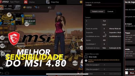 MELHOR SENSIBILIDADE PARA O MSI 4 80 YouTube