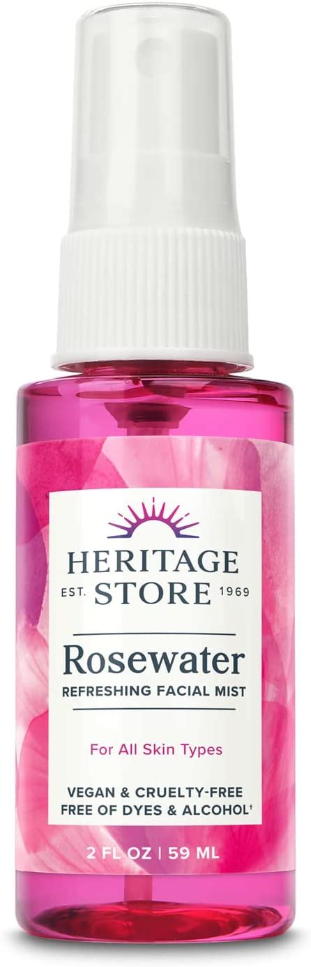 Heritage Store Rosewater Refreshing Facial Mist For