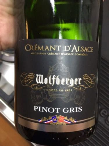 Wolfberger Crémant d Alsace Pinot Gris Brut Vivino