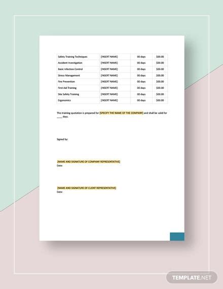 Professional Quotation Template Downloadable And Customizable