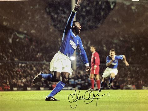 Signed Kevin Campbell Everton Photo Its Signed Memorabilia