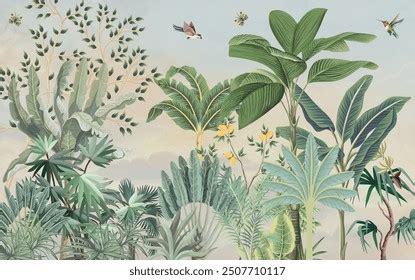 Stunning Wall Murals Elevate Your Spaces Stock Vector (Royalty Free