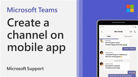 How To Create A Channel On The Microsoft Teams Mobile App Microsoft